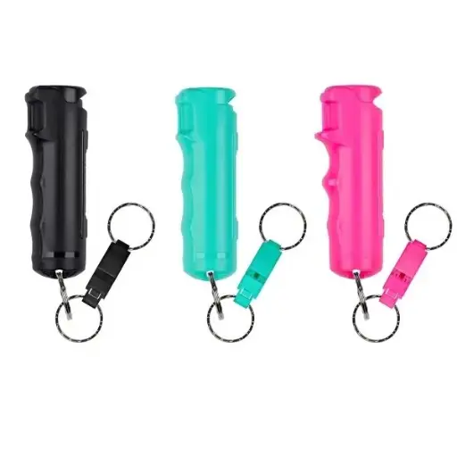 Pepper Gel w/ Quick Release Whistle Keychain