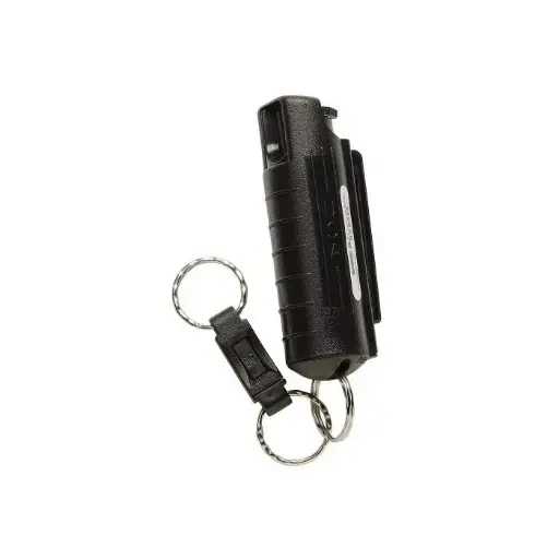 [SR-HC-14-BK] Key Case Pepper Spray W/ Quick Release Key Ring